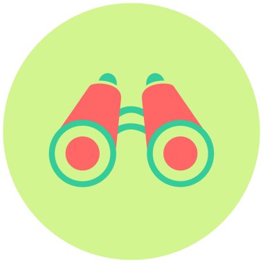 Dürbün. Web simgesi basit illüstrasyon