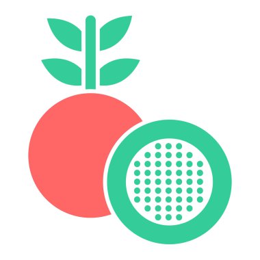 Bir meyve simgesinin vektör illüstrasyonu