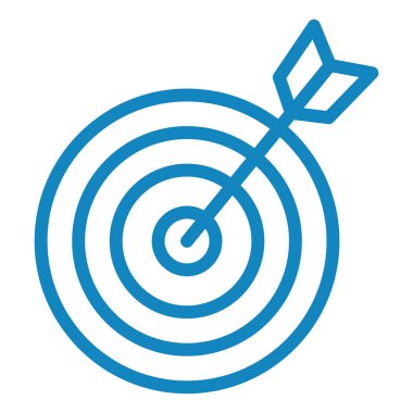 Hedef. Web simgesi basit illüstrasyon