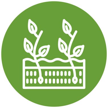 Bitki. Web simgesi basit tasarım