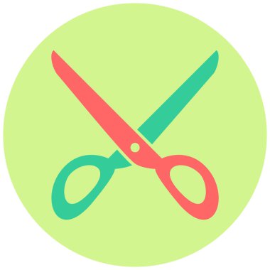 makas simgesi vektör illüstrasyonu