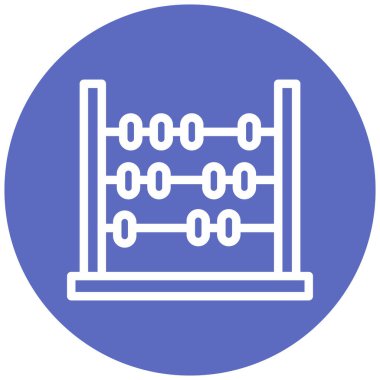 Abaküs. Web simgesi basit illüstrasyon
