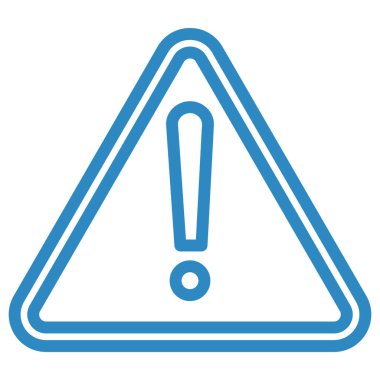 uyarı işareti simgesi, vektör illüstrasyonu