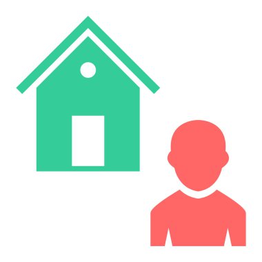 ev simgesi vektör illüstrasyonu