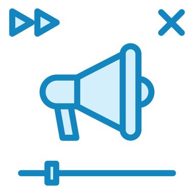 Reklamlar. Web simgesi basit illüstrasyon 