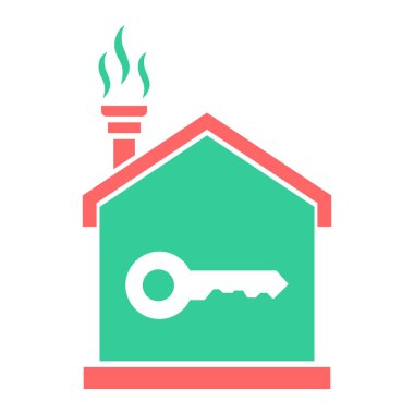 ev anahtarı simgesi vektör illüstrasyon tasarımı