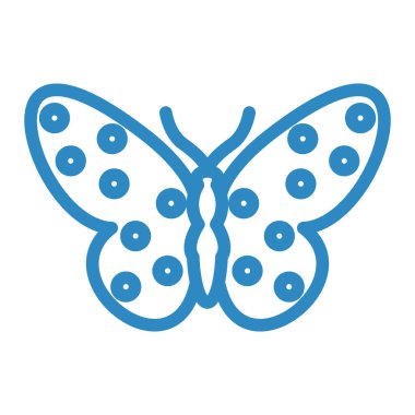 Kelebek ikonu. vektör illüstrasyonu