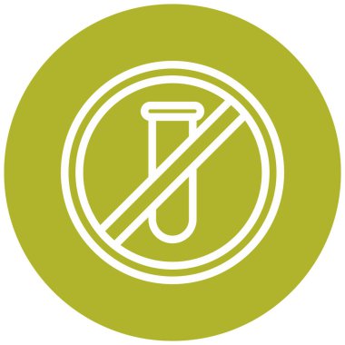 Bir test tübü simgesinin vektör çizimi