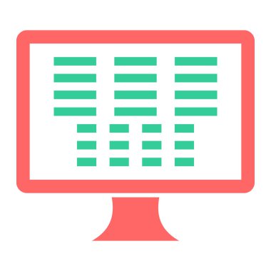 lcd. Web simgesi basit illüstrasyon