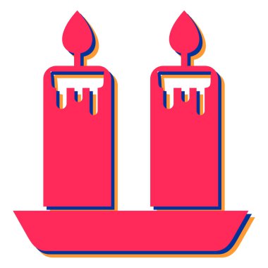 Mumlar. Web simgesi basit illüstrasyon