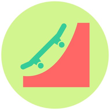 Rampa. Web simgesi basit illüstrasyon