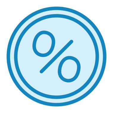 yüzde indirim simgesi vektör illüstrasyonu