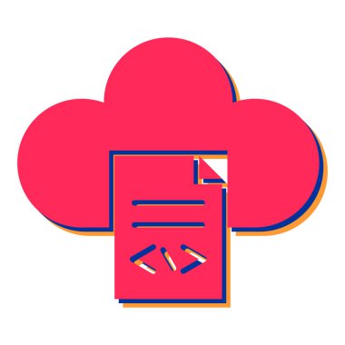 Bulut hesaplama. Web simgesi