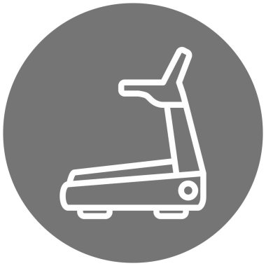 Koşu bandı. Web simgesi basit illüstrasyon