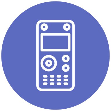 Cep telefonu simgesi, vektör illüstrasyonu