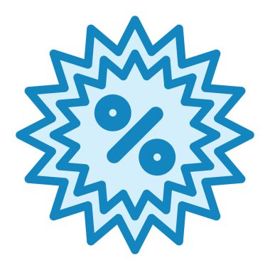 İndirim simgesi, vektör illüstrasyonu