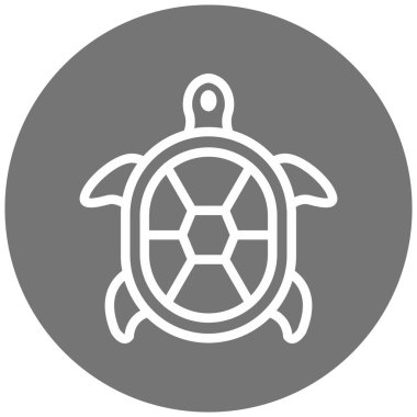 Kaplumbağa modern simge vektör illüstrasyonu