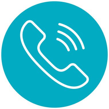 Çağrı. Web simgesi basit illüstrasyon