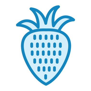 Çilek simgesi vektör çizimi 