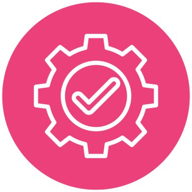 Ayarlar. Web simgesi basit illüstrasyon