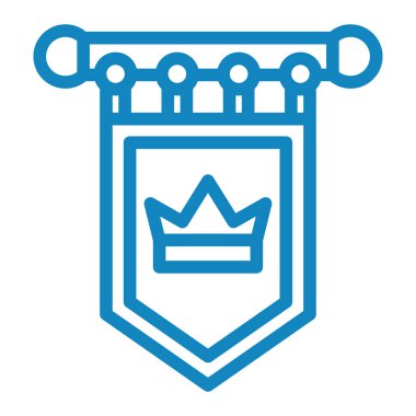 Taç simgesi, vektör illüstrasyonu