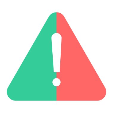 Ünlem işaretinin vektör illüstrasyonu modern simge