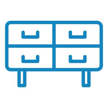 mobilya ikonu vektör illüstrasyonu