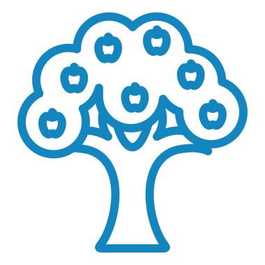 Ağaç. Web simgesi basit illüstrasyon