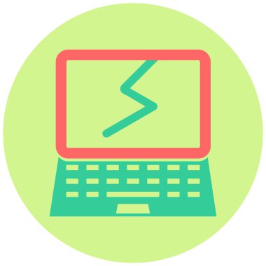 Bilgisayar. Web simgesi basit illüstrasyon 