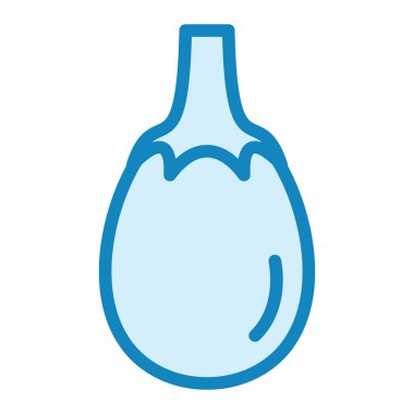 Patlıcan. Web simgesi basit illüstrasyon 