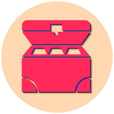 Kutu. Web simgesi basit tasarım