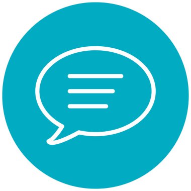 Konuş. Web simgesi basit illüstrasyon