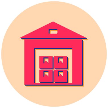 dağıtım vektörü simgesi modern basit tasarım