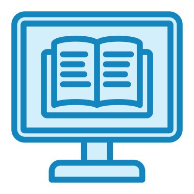 Kitap. Web simgesi basit illüstrasyon