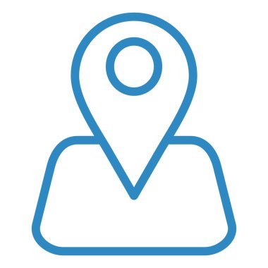 konum. Web simgesi basit illüstrasyon