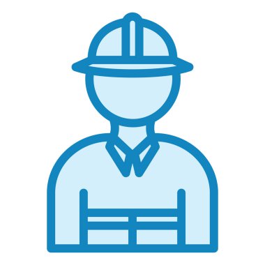 İtfaiyeci. Web simgesi basit illüstrasyon 