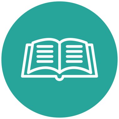 Kitap. Web simgesi basit illüstrasyon