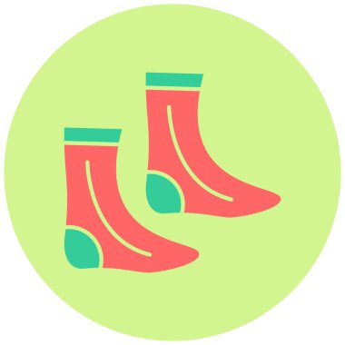 Çorap. Web simgesi basit illüstrasyon