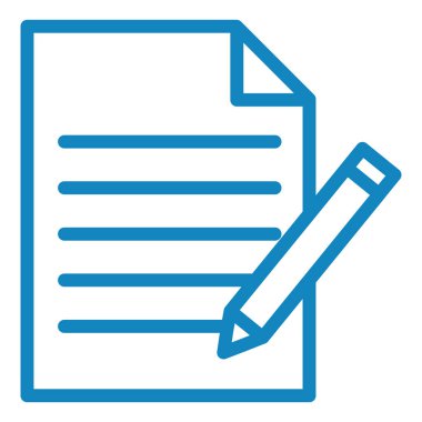 Belge. Web simgesi basit illüstrasyon