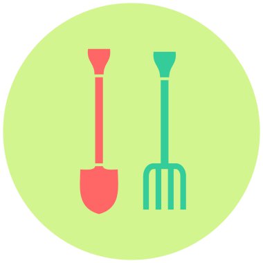 Bahçe araçlarının vektör illüstrasyonu