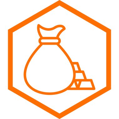 Modern simge işaretinin vektör illüstrasyonu