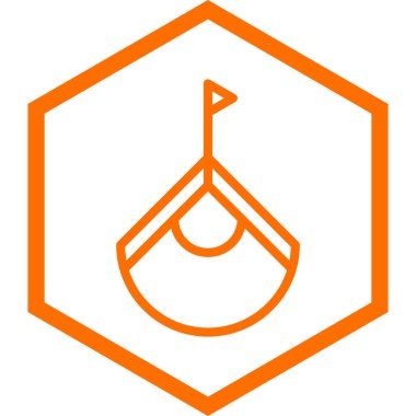 Bir balık simgesinin vektör çizimi