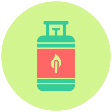 Bio Gaz simgesinin vektör illüstrasyonu