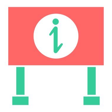 Bilgi. Web simgesi basit illüstrasyon