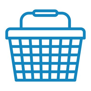 Alışveriş sepeti ikonu. Web için mağaza vektör simgelerinin basit illüstrasyonu