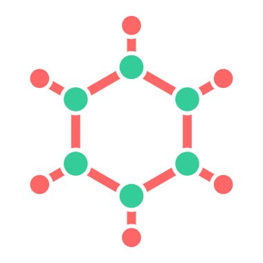 Molekül. Web simgesi basit illüstrasyon