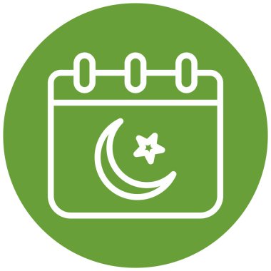 Bir tarih simgesinin vektör illüstrasyonu