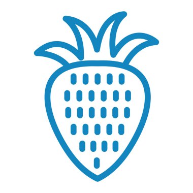 Çilek simgesi, vektör çizimi