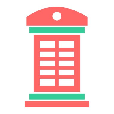 Bina. Web simgesi basit illüstrasyon