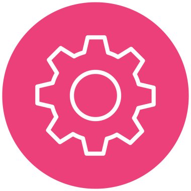 Ayarlar. Web simgesi basit illüstrasyon